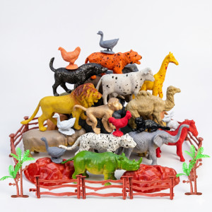 ZESTHOME Animal Figure for Kids - 25Pc