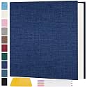 Zesthouse Large 18In Photo Album Self Adhesive 60 Pages, Scrapbook Albums with Sticky Page Holds 10x12 & 8x10 & 5X7 & 4x6 Pictures, DIY Photo Book Ideal Gift for Family Wedding Baby