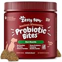 Zesty Paws Ancient Elements Probiotics for Dogs - Gut Health for Dogs, Bison, 90 Ct