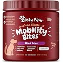Zesty Paws Mobility Bites Dog Joint Supplement - Hip and Joint Chews for Dogs - Pet Products with Glucosamine, Chondroitin, &amp; MSM + Vitamins C and E for Dog Joint Relief - AE - Bison - 90 Count