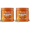 Zesty Paws Probiotics for Dogs, Digestive Enzymes Gut Flora, Digestive Health, Diarrhea &amp; Bowel Support, DE111, Dog Probiotics Soft Chew for Pet Immune System, Chicken, 90 Ct (Pack of 2)