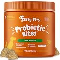 Zesty Paws Probiotics for Dogs - Gut Health Soft Chews, Pumpkin, 90 Ct