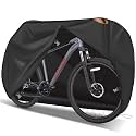 Zettum Bike Cover for 1 Bike - Outdoor Bike Cover for Stationary 1 Bike Waterproof & Heavy Duty, 600D Bicycle Cover for Single eBike, Mountain Bike, Road Bike, Hybrid Bike, Beach Cruiser Bike Storage