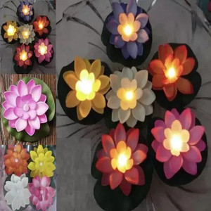 Zeus Volt VII-219-AZ-Floating Lotus Flower LED Tea