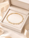 zevarna Alloy Cubic Zirconia Gold-plated Bracelet Set