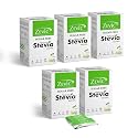 Zevic 100% Natural Sugar Free Stevia Sachets | Zero Calories Sweetener | Vegan & Keto | Sugar Substitute Sachets Diabetic Friendly - 50 Pcs Box (Pack of 5)