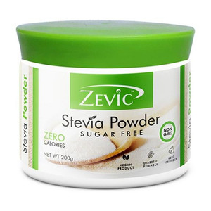 zevic natural stevia sweetener powder  zero calorie stevia powder  healthy substitute for sugar  200gm refined sugar 200 g