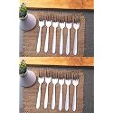 ZEVORA Stainless Steel Dinner Fork for Home/Kitchen, Set of 12 Pcs. (16 cm)