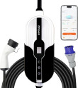 zevpoint 7.5 KW 32 A Single Port E-Car Charger (White, Cable Included)