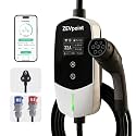 Zevpoint AIO Max All-in-One EV Charger | 22 kW 3-Phase & 7.5 kW Single Phase | 3 CEE Plugs: 16A, 32A 3-Pin, 32A 5-Pin | Display & App Control | Adjustable 8A-32A | Carry Bag & Bracket (AIO Max 22kW)