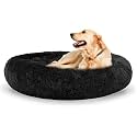 ZEXSAZONE Round Donut Comfortable Durable Both Sides usable and Washable Pet Bed | Cat Bed | Puppy Bed | Cooling Summer Medium Size Pets Dog Bed | Large Dog Bed for Cats Puppies Labrador (Black Large)