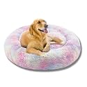 ZEXSAZONE Faux Fur Round Donut Comfortable Washable Both Sides usable Dog Bed For Extra Large Dogs l Extra Large Bed For Large l Adult Dogs l XL And XXL Dog For Giant l Pets mat In Winter Season