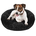 ZEXSAZONE Round Donut Comfortable Durable Both Sides usable and Washable Pet Bed | Cat Bed | Puppy Bed | Medium Size Pets Dog Bed |Dog Bed for Cats Puppies Labrador Medium Black