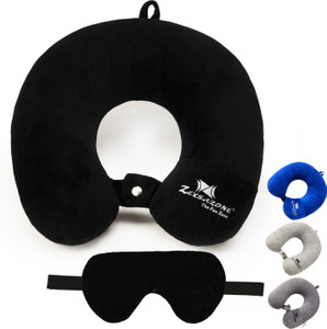 zexsazone u shape neck pillow travelling headrest multipurpose neck rest with eye mask neck pillow