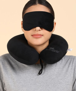 zexsazone u shape neck pillow travelling headrest multipurpose neck rest with eye mask neck pillow