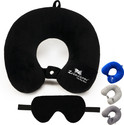 Zexsazone U Shape Neck Pillow travelling headrest, Multipurpose neck rest with Eye mask Neck Pillow