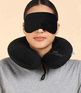 zexsazone u shape travelling neck pillow multipurpose headrest neck rest with eye mask neck pillow