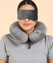 Zexsazone U Shape Travelling Neck Pillow multipurpose headrest, neck rest with Eye mask Neck Pillow