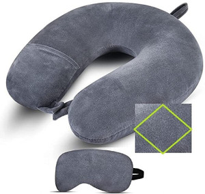 zexsazone u shape neck pillow travelling headrest multipurpose neck rest with eye mask neck pillow
