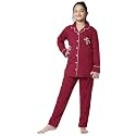 ZEYO Girls Night Suit Set Cotton Solid