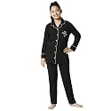 ZEYO Girls Night Suit Set Cotton Solid