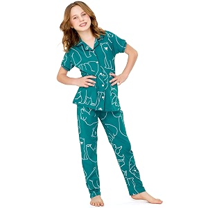 ZEYO Night Suit for Girls Polar Bear