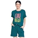 ZEYO Night Suit for Women39s Typography Printed