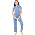 ZEYO Women39s Cotton Heart Printed Stylish Night