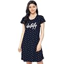 ZEYO Women39s Cotton Night Dress Flash Printed