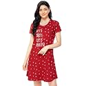 ZEYO Women39s Cotton Night Dress Printed Knee