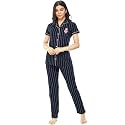 ZEYO Women39s Cotton Strip Printed Korean Night