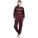 ZEYO Women39s Cotton Track Suit Typography Printed