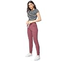 ZEYO Women's Slim Fit Mid Rise Track Pant