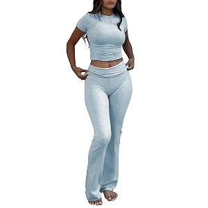 ZFLM Casual Workout Two Piece Outfits for