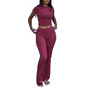 ZFLM Casual Workout Two Piece Outfits for