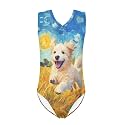 ZFRXIGN Leotards for Girls Gymnastics 3-14 Years Kids Dance Clothes Summer Beachwear