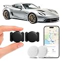 GPS Tracker for Vehicles, 2PCS MINI Tracking Devices for Cars Hidden, No Monthly Fee GPS Tracker, Magnetic Car Tracker, Work with Find My (iOS Only), Waterproof