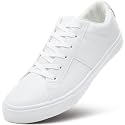 ZGR Men39s Synthetic Leather White SneakersLow Top