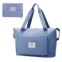 ZGWJ Travel Duffel Tote Bag, Waterproof Shoulder Weekender, Blue, 0