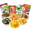 Zhacai Pickled（575g/20.3oz,6Packs/Bag) Si Chuan Zha Cai For Sushi Chinese Pickles Variety Set Asparagus Lettuce & Bamboo Shoots Kelp Shreds Ginger Slices Cucumber Kimchi Preserved Mustard Stem