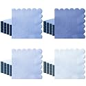 Zhanmai 100 Pack Dusty Blue Cocktail Napkins 2ply Scalloped Napkin 5 x 5 in