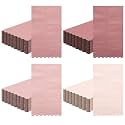 Zhanmai 100 Pack Dusty Pink Cocktail Napkins 2ply Scalloped Napkin 4 x 8 in