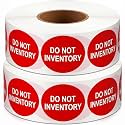 Zhanmai 2000 Pcs Do Not Inventory Labels Stickers Red 1.5 Inch for Warehouses Stockrooms Inventory Control and Order Management