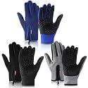 Zhanmai 3 Pairs Winter Warm Gloves for Men
