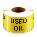 Zhanmai 500 Per Roll, Used Oil Labels, Recycling Sticker, 2" X 3"