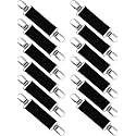 Zhanmai 6 Pairs Elastic Mitten Clips Stainless Steel Glove and Mitten Clips for Kids and Adults