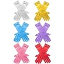 Zhanmai 6 Pairs Long Satin Princess Gloves
