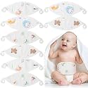 Zhanmai 8 Pcs Newborn Infant Belly Wrap Umbilical Cord Cover Band