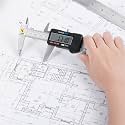 zhart Vernier Caliper Digital 150 mm / 6" Video Display Measurement tool with MM Inch Conversion and Inside Outside Depth and Step Measuring Feature