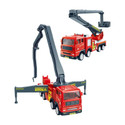 ZHASK 360 Degree Rotate Friction Powered Fire Truck Set Toy for Kids